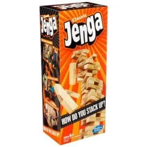 Jenga Classic original Hasbro game box