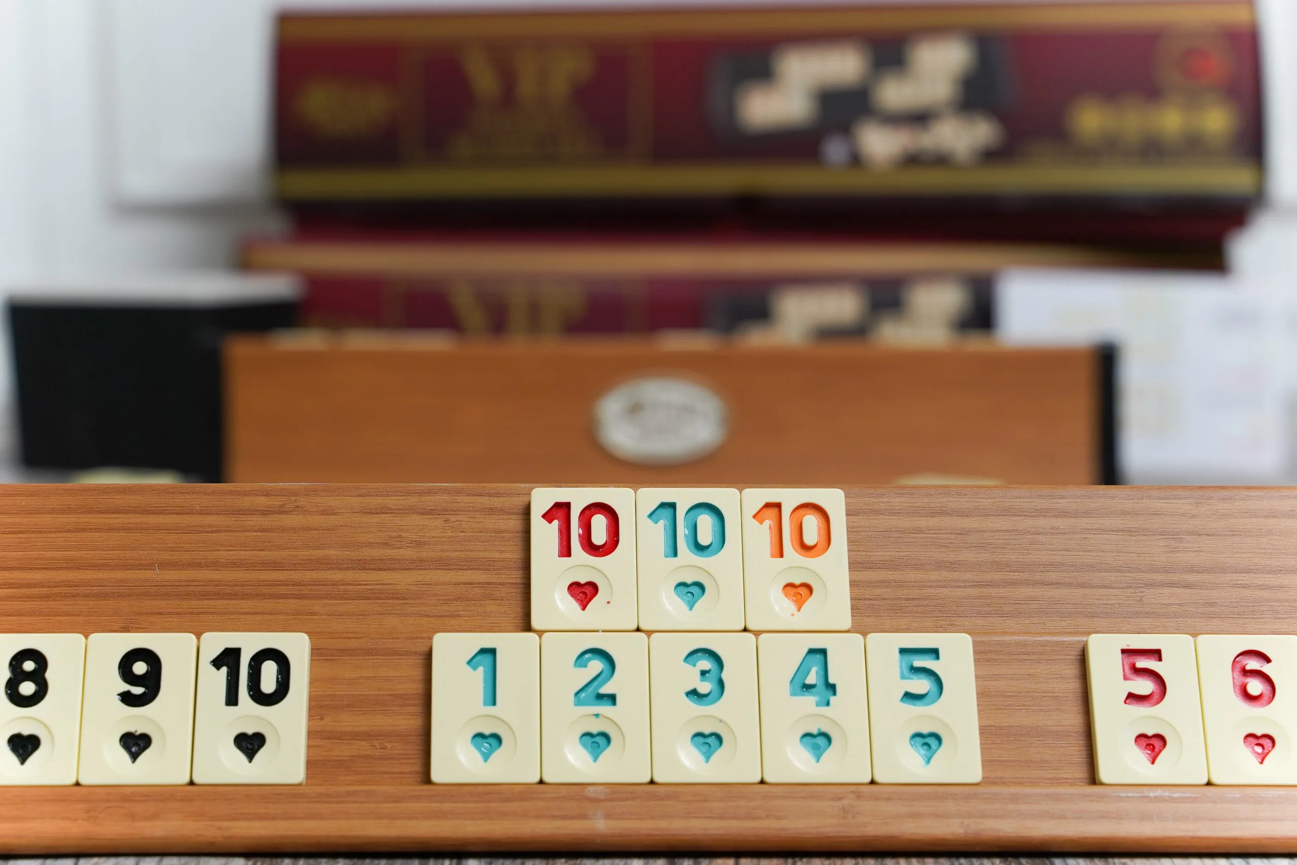 Wooden Rummy Storage Box