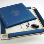 طاولة جاكارو رخامي ازرق