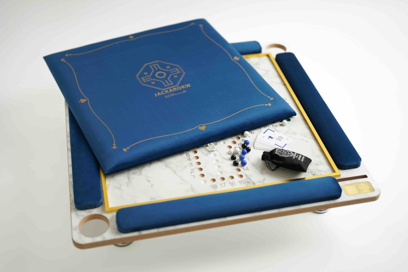 Jackaro Balot marble blue طاولة جاكارو رخامي ازرق