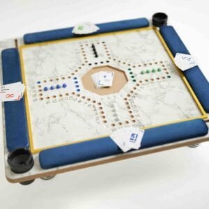 طاولة جاكارو مع بلوت رخامي ازرق