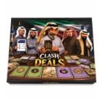 Clash of Deals Kuwaiti strategy card game with property cards, Action Cards, and money management gameplay